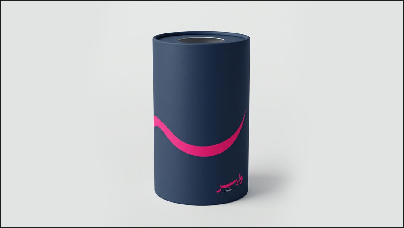 WIPER branded packaging mockup